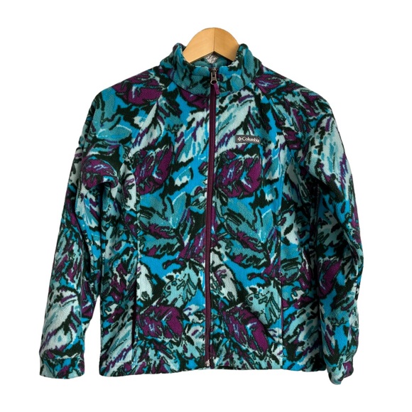 Columbia Girls Benton Springs II Printed Fleece Jacket - Picture 2 of 5